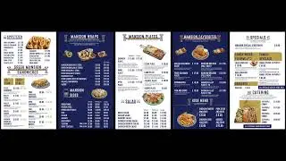 Mansion Resturant Digital Menu Board #digitalmenuboard  #menuboard