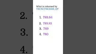 SQL Quiz 9 | Oracle SQL Quiz | SQL interview questions and answers