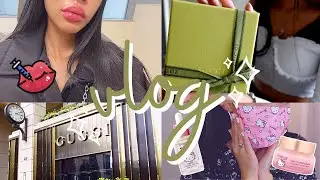 2 days vlog ♥ the créme shop hello kitty haul, lip filler 👄 and gucci shopping | Barbie Jasha