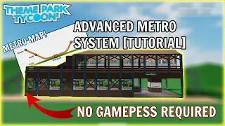 Advanced Metro Station! (Fare gates, doors, map etc) | Theme Park Tycoon 2 (TPT2)