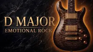 D Major Emotional Rock Backing Track | 74 BPM