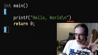 I removed ';' from C