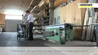 Industrial Vacuum Compact  Sawdust and Wood Chipping Clean Up