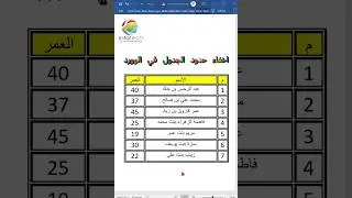 اخفاء حدود الجدول في الوورد  #excel #exceltips #اكسبلور #windows #exceltricks #تقنية #tech #شرح