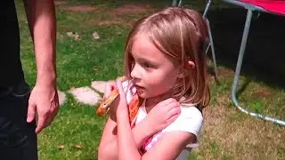 Kids FIRST Time Holding a SNAKE!