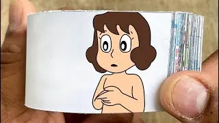 Perman Cartoon Flipbook #3 | Mitsuo and Michiko Bathing Flip Book | Artist 2024