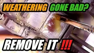 How to remove stains and bad weathering effects from a scale model - VMS tutorial