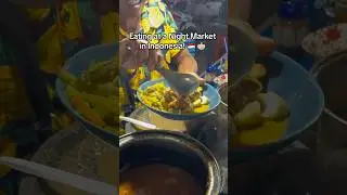 Eating at a Night Market in Indonesia! #travelvlog #streetfood #indonesia #indonesianfood