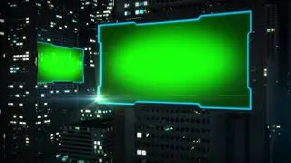 4K Green screen City Flare Free