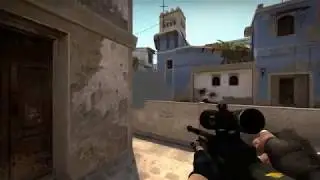 CSGO: Two AWP shots through a smoke