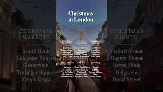🎄30+ things to do in London this Christmas ⬇️
