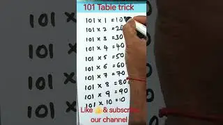 Easy trick for 101 table 💥🥺#table #tables #shortsviral #shorts #youtube shorts.