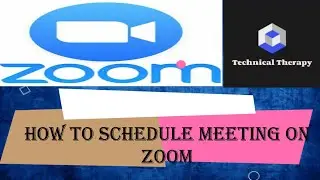How to Schedule meeting on ZOOM