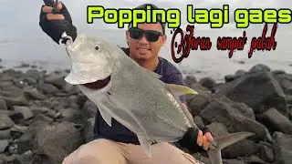 POPPING PULAU SAMBER GELAP KOTABARU - strike GT joran sampai patah bro!!