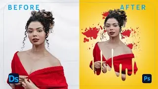 Creative Dripping Effect | Photoshop Tutorial 2021 | Splatter Effect
