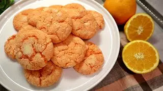Zesty Eggless Orange Crinkle Cookies