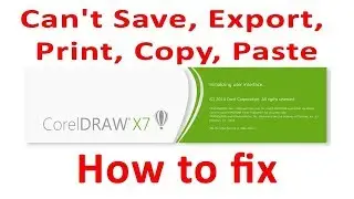 Why my coreldraw x6 x7 x8 close save, export, printer - Complete Installation Corel Draw X6 X7 X8