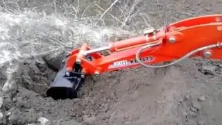 Работа Екскаватора KB2475 к трактору Kioti NX4510