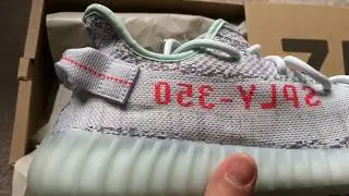 Unboxing Adidas Yeezy Boost 350 V2 Blue Tint 100% legit - via Offspring