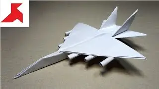 DIY ✈️ How to make a FIGHTER PLANE WITH ROCKETS from A4 paper