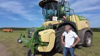 Big X 630 от KRONE на заготовке травяного сенажа