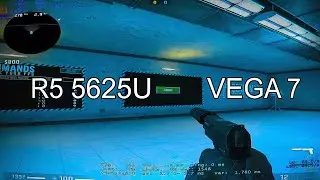 CSGO : VEGA 7 + R5 5625U : 1280x1024 Low Settings