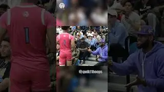 Mikey Williams Gets Motivational Advice from LeBron James!