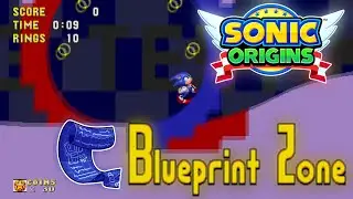 Sonic Origins Unused Content - (3&K) Blueprint Zone