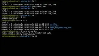 003 - Linux Command Line MKDIR RMDIR RM