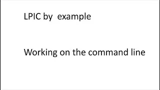 linux bash working on the command line part 1 lpic