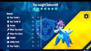 HOW TO SOLO HISUIAN SAMUROTT 7 STAR RAID in Pokémon Scarlet & Violet #nintendo #pokemon