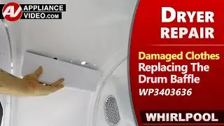 Dryer Repair -  Clothes getting Torn, Ripped & Holes - Diagnostic & Repair by Factory Technician