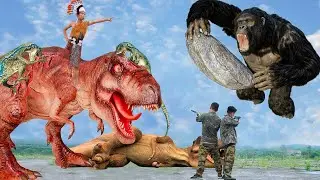 Jurassic World Evolution 2 | The Top T. rex Moments #2 | All Indoraptor Scenes | T-rex Chase 2024