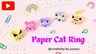 Origami Cat Ring | Paper Cat Ring | Cute Paper Ring