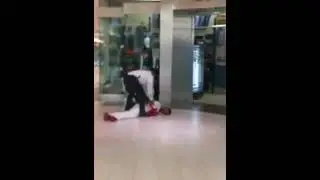 Security Guard KO'd asshole
