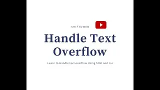 Learn to handle text overflow in html division using css