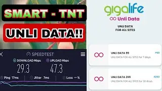 SMART and TNT Unli Data Promo in Gigalife