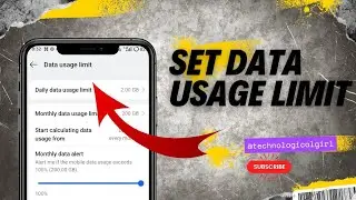 How to set data limit in your android phone and iphone