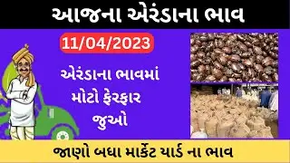 એરંડા ના ભાવ  | 11-04-2023 | Aaj na Arenda Na Bhav | Gondal, Rajkot market yard bhav | Commodity