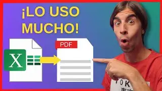 Cómo CONVERTIR EXCEL a PDF de forma FÁCIL y RÁPIDA | TRANSFORMA .XLS o .XLSX a .PDF