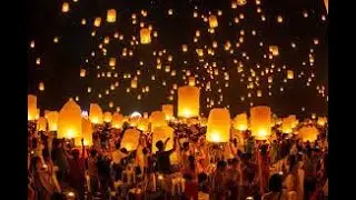 Lunar eclipse tonight, Loy Krathong at Thoo Mweh Khee School, beautiful sky.