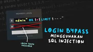 Login Bypass Menggunakan SQL Injection | Login Tanpa Password