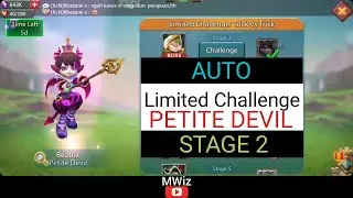Limited Challenge Stage 2 AUTO Trick vs Trick Beatrix (Lords Mobile Limited Challenge Petite Devil)