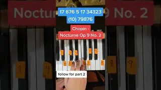 Nocturne Op. 9 No. 2 Easy Piano Tutorial