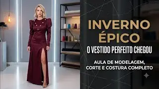 ✅️ DIY Vestido Longo de Inverno_Tutorial de Costura Passo a Passo para iniciantes