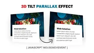 Javascript Mousemove 3D Parallax Tilt Effect using Vanilla tilt.js  3D Tilt Hover Effects