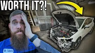 I BOUGHT A WRECKED 2017 STI FOR ONLY $7,000! HOW BAD IS IT?! CLEAN TITLE!