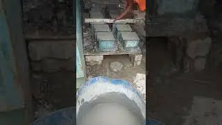 Final Finishing of concrete cube for testing