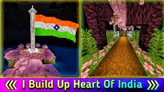 Independence Day Maincraft Build Up Heart Of The India|Desh Ka Tiranga Banaya