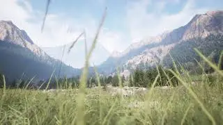 Unreal Engine 5 - photorealistic landscape mountain UE5